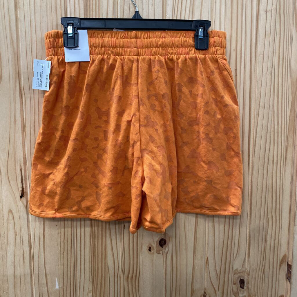 GIRLS NIKE ORANGE LEOPARD SHORTS XL 14 NWT