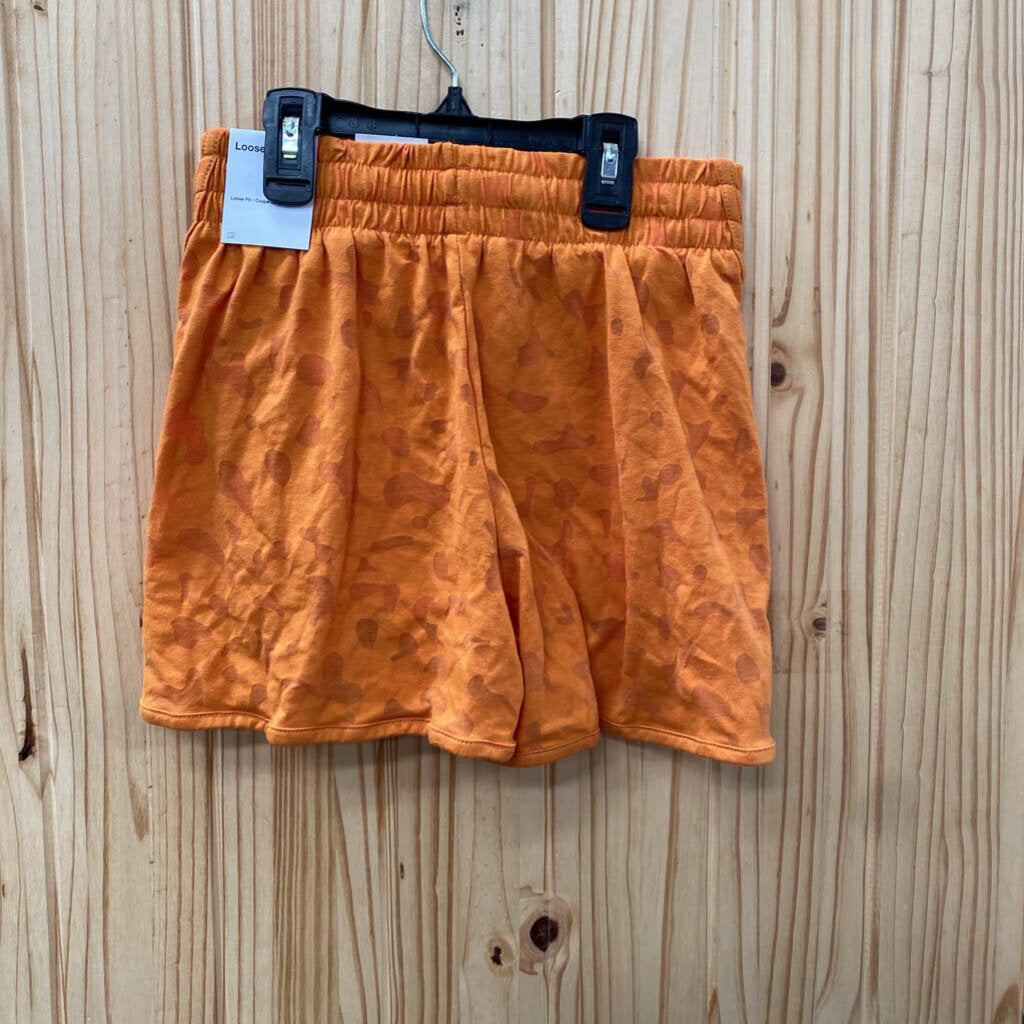 GIRLS NIKE ORANGE LEOPARD SHORTS M 10 NWT