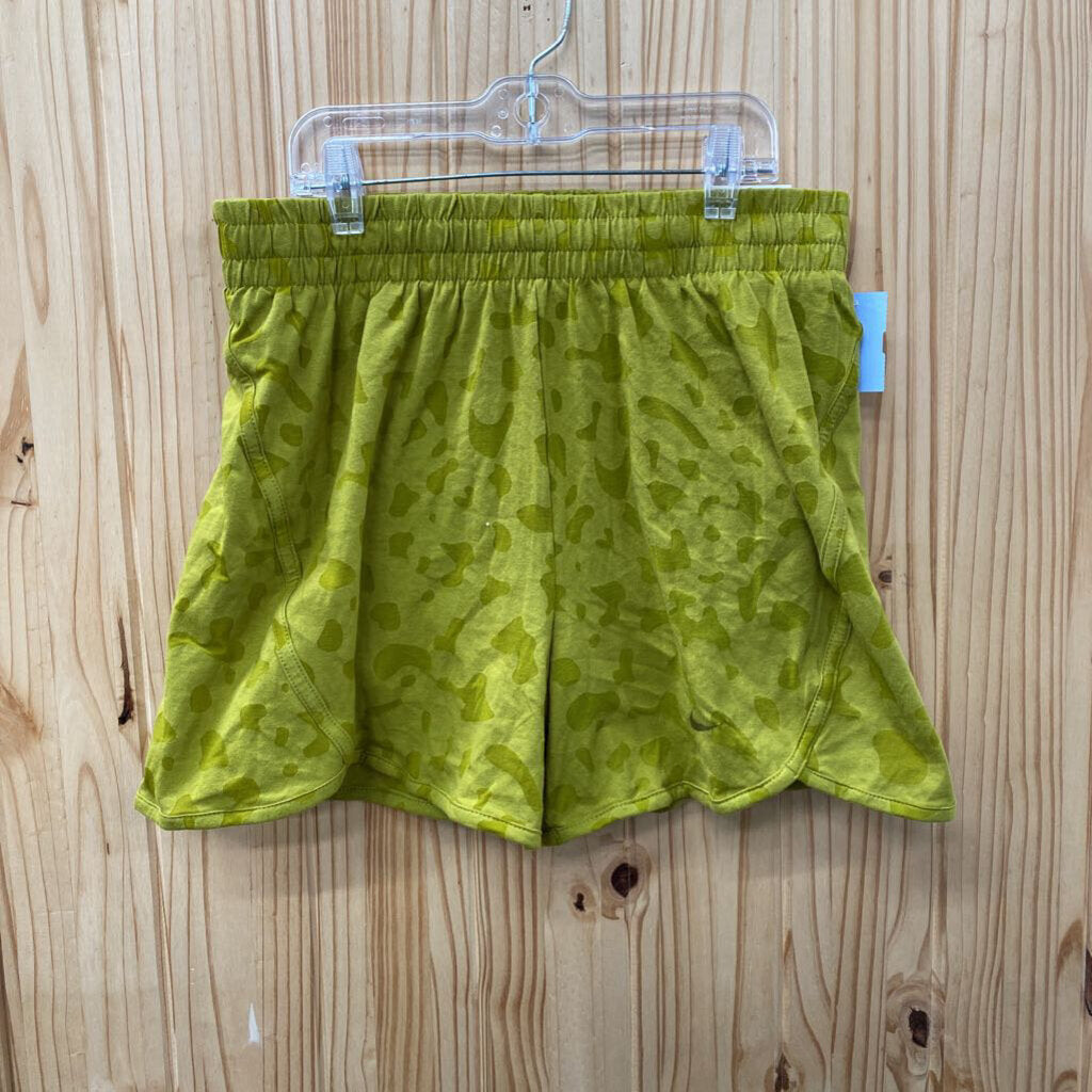 GIRLS NIKE OLIVE GREEN LEOPARD SHORTS XL 14 NWT