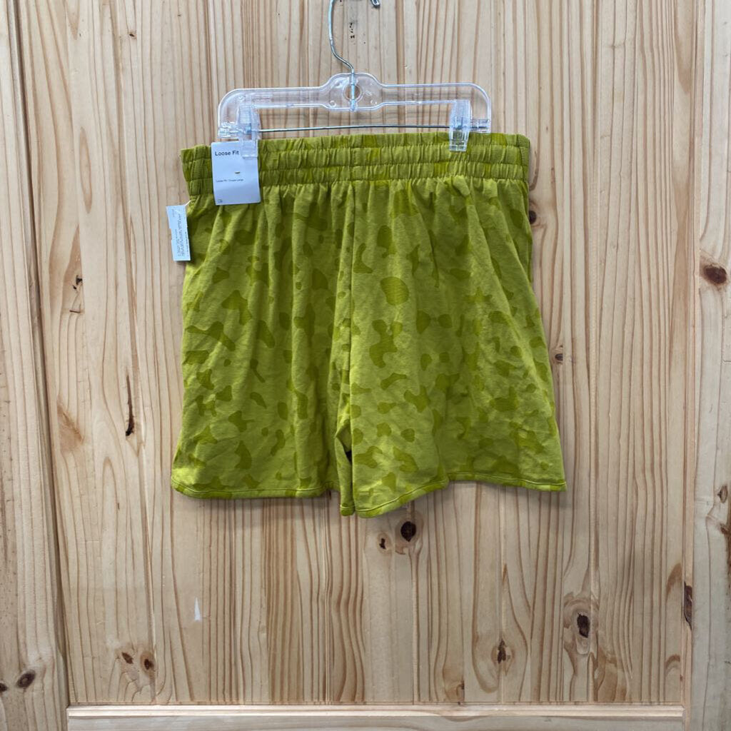 GIRLS NIKE OLIVE GREEN LEOPARD SHORTS XL 14 NWT