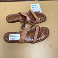 WOMENS SAM EDELMAN LT BROWN SANDALS 8
