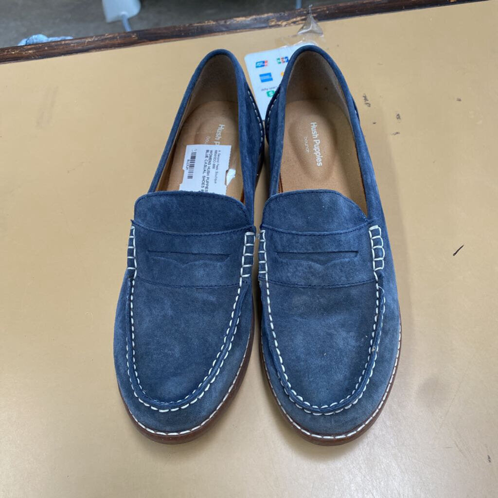 WOMENS HUSH PUPPIES BLUE CASUAL SHOES 8