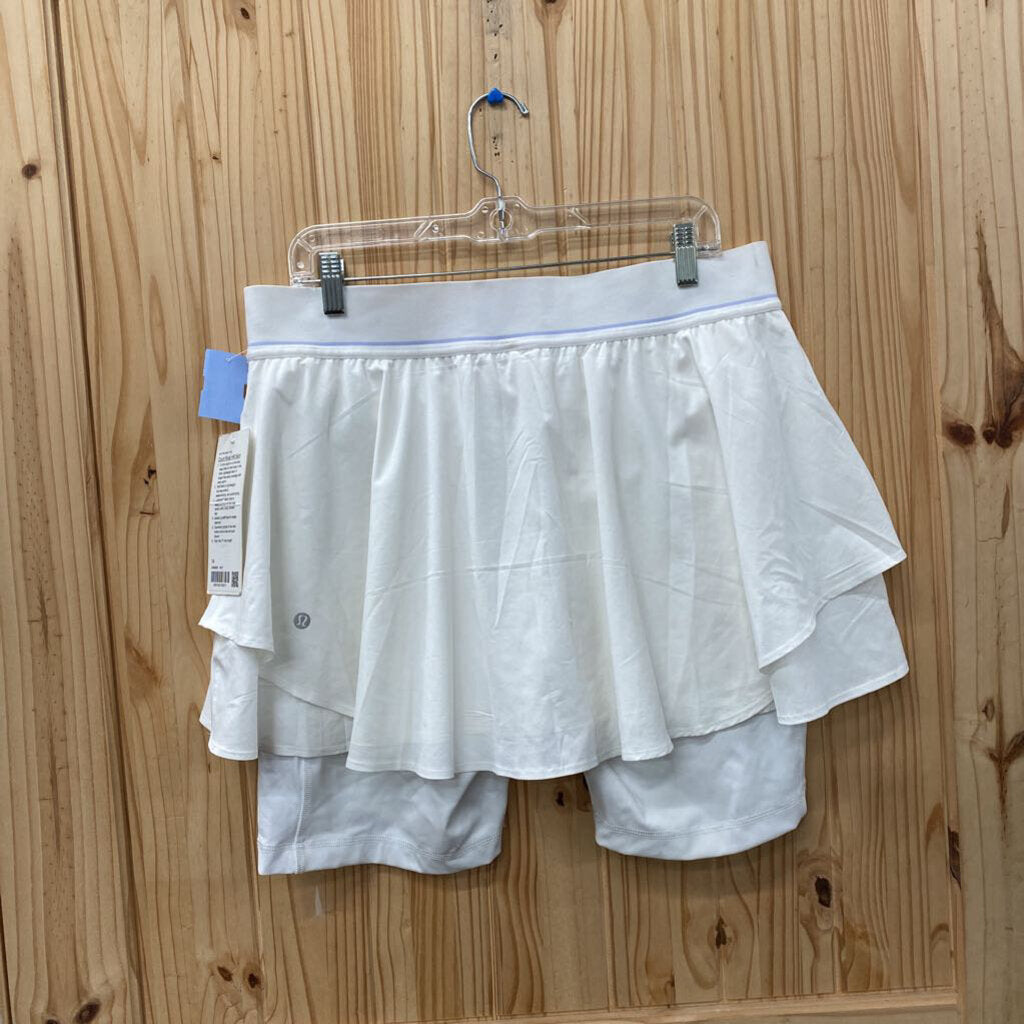 WOMENS LULULEMON SKORT WHITE 14 NWT