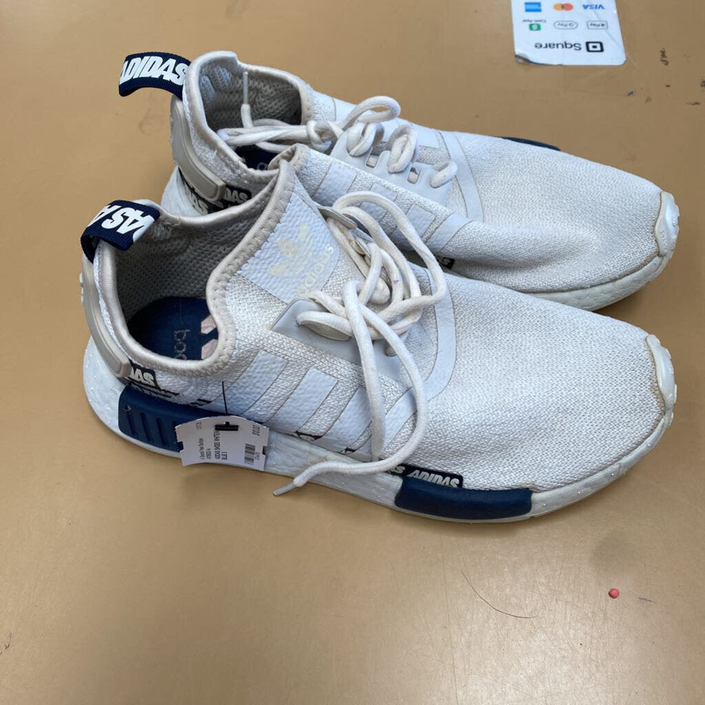 ADIDAS SHOES WHITE/NAVY BLUE 5