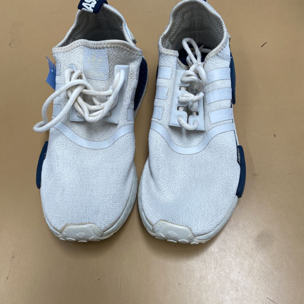 ADIDAS SHOES WHITE/NAVY BLUE 5