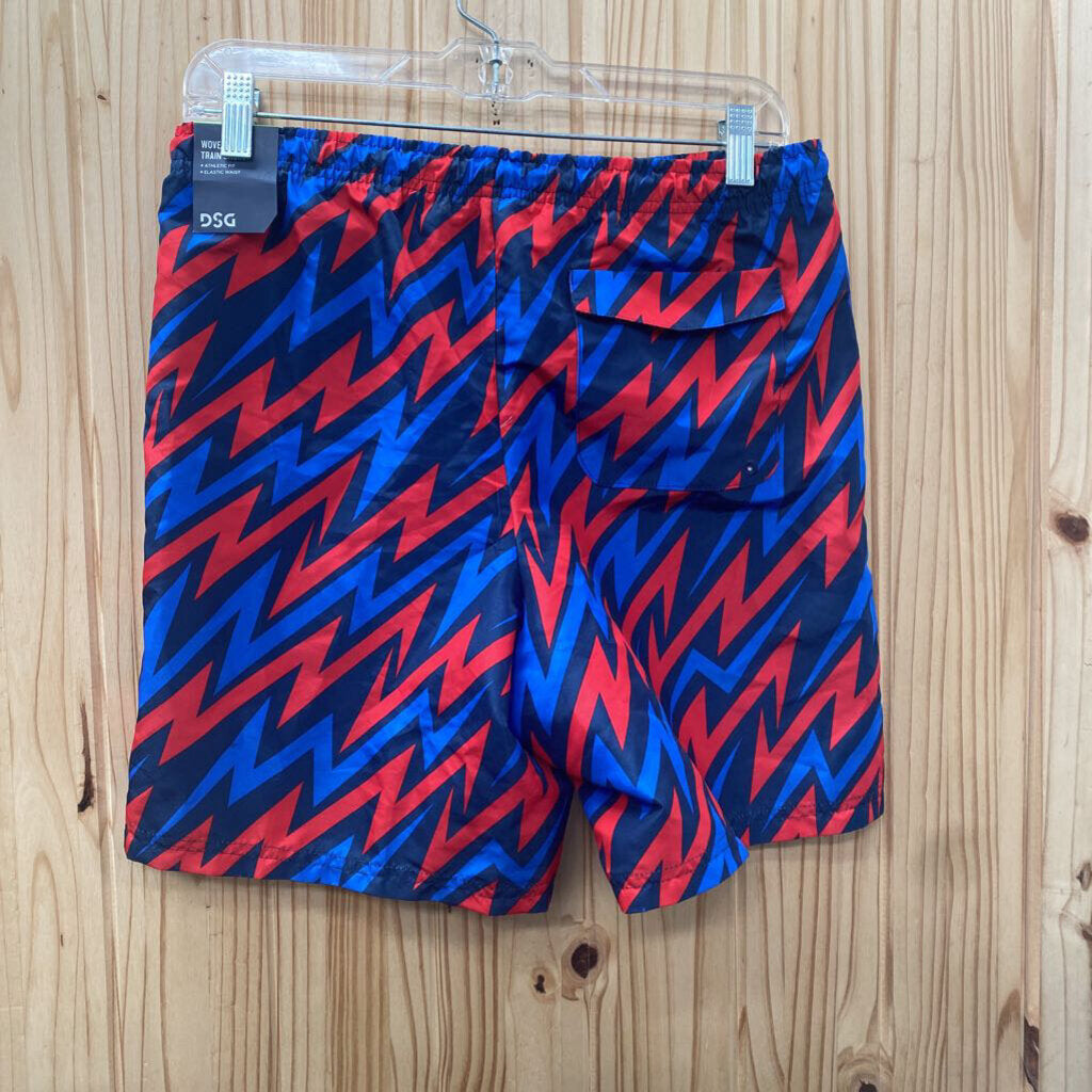 BOYS DSG VOLLEY SHORTS RED/BLUE XL 18 NWT