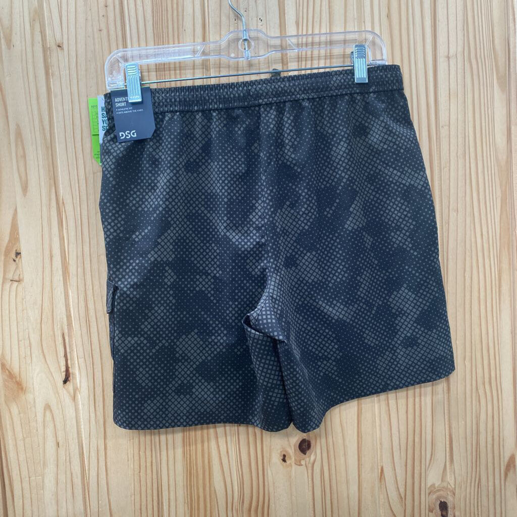 BOYS DSG DK OLIVE GREEN/BLK SHORTS XL 18 NWT