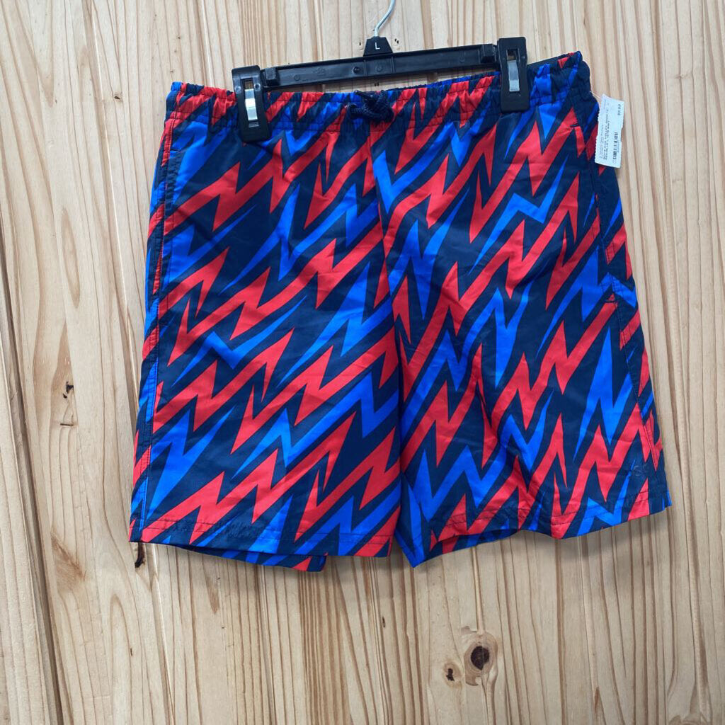 BOYS DSG VOLLEY SHORTS RED/BLUE L 14/16 NWT