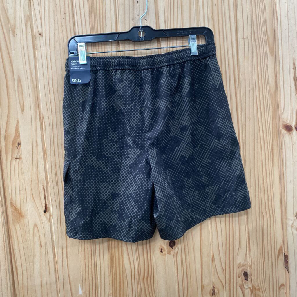 BOYS DSG SHORTS DK OLIVE GREEN/BLK XL 18 NWT