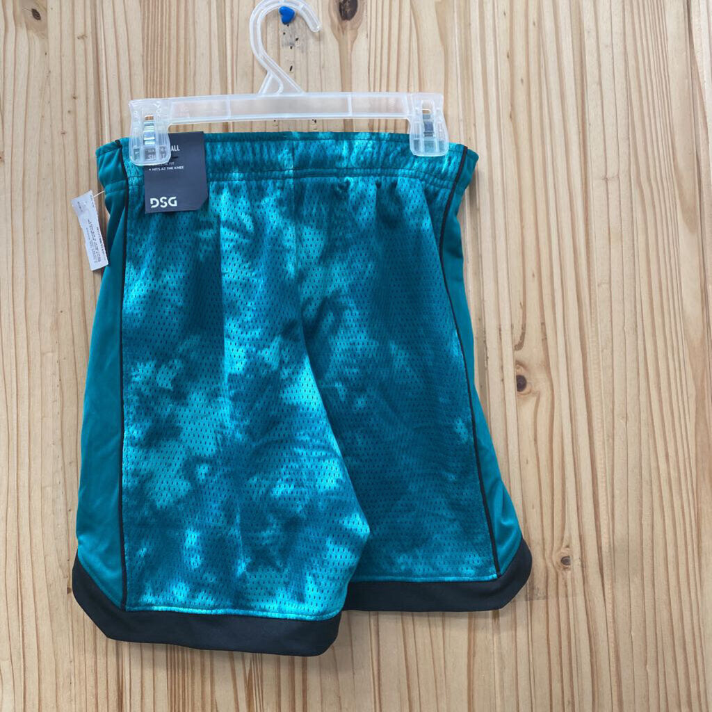BOYS DSG SHORTS DK TEAL/BLK S 8/9 NWT