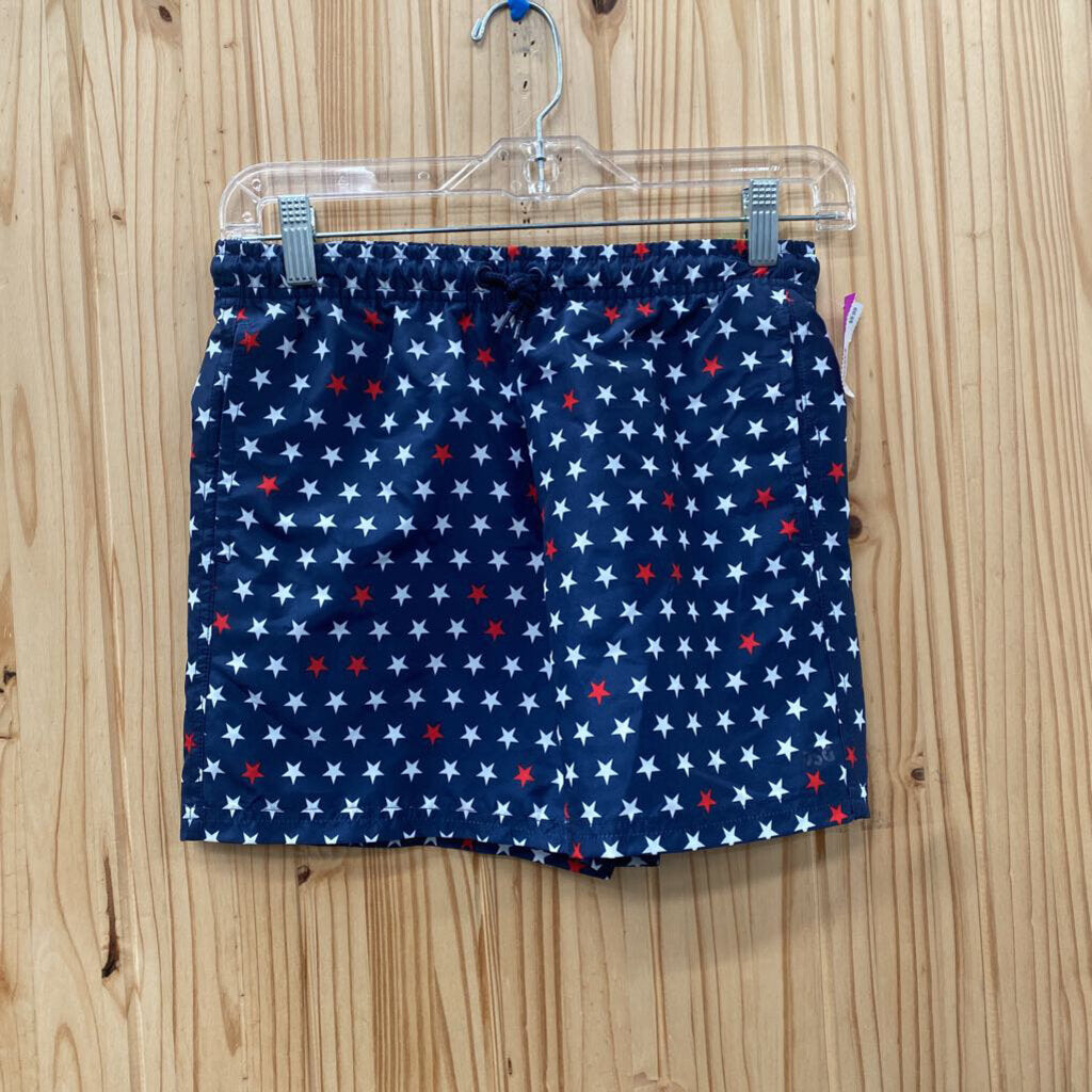 BOYS DSG NAVY BLUE SHORTS W/SATRS S 8/9 NWT