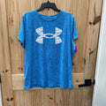 MENS UNDER ARMOUR SHIRT SKY BLUE/WHITE 2XL