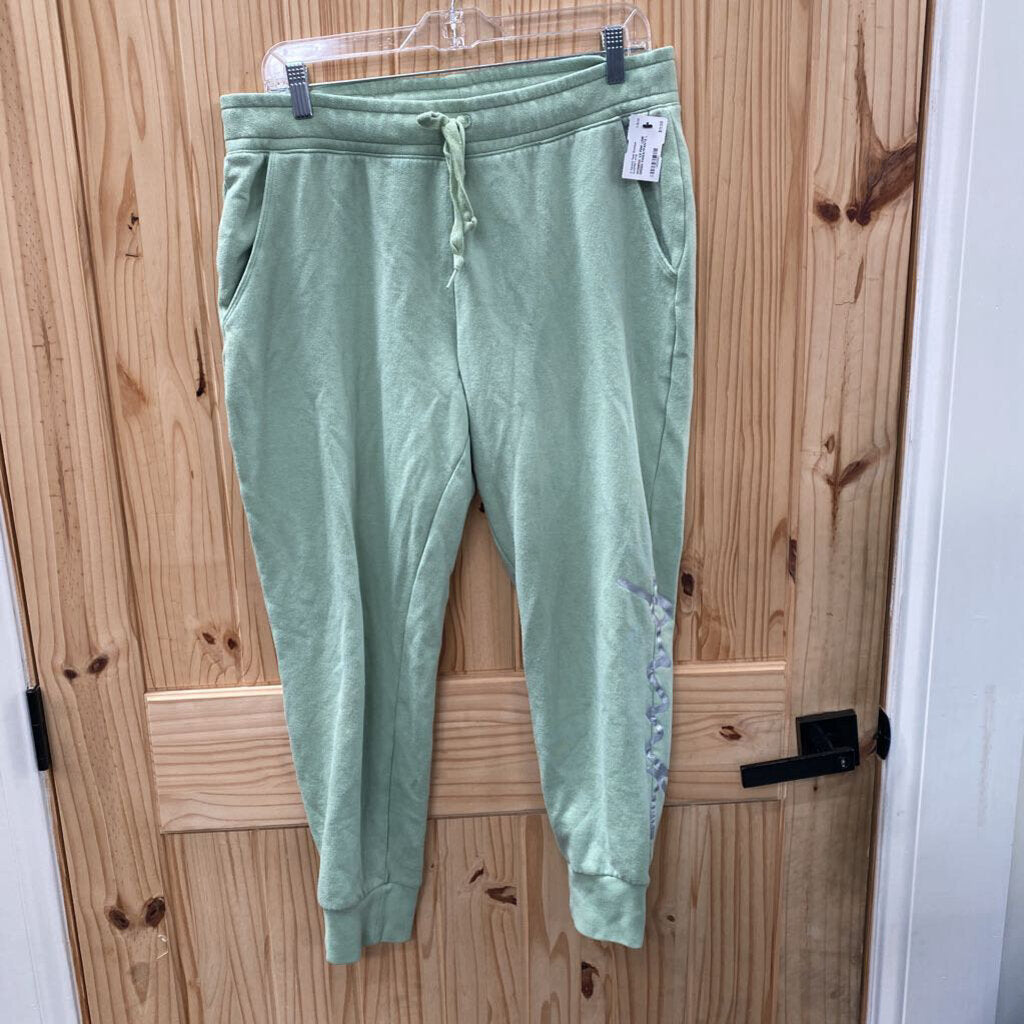 WOMENS VS PINK LIME GREEN SWEATPANTS L