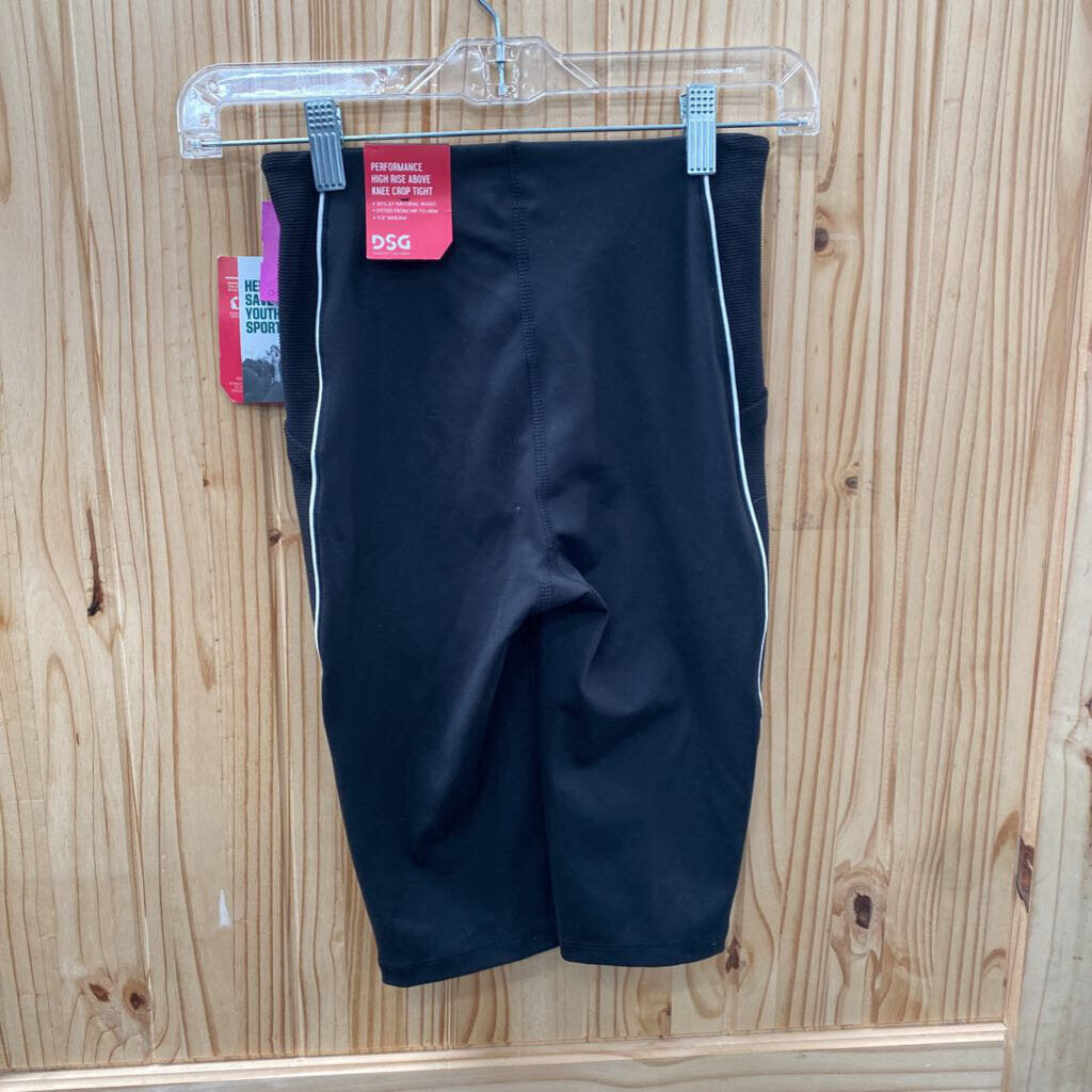 GIRLS DSG BLK/WHITE LEGGINGS 2XS 4/5 NWT
