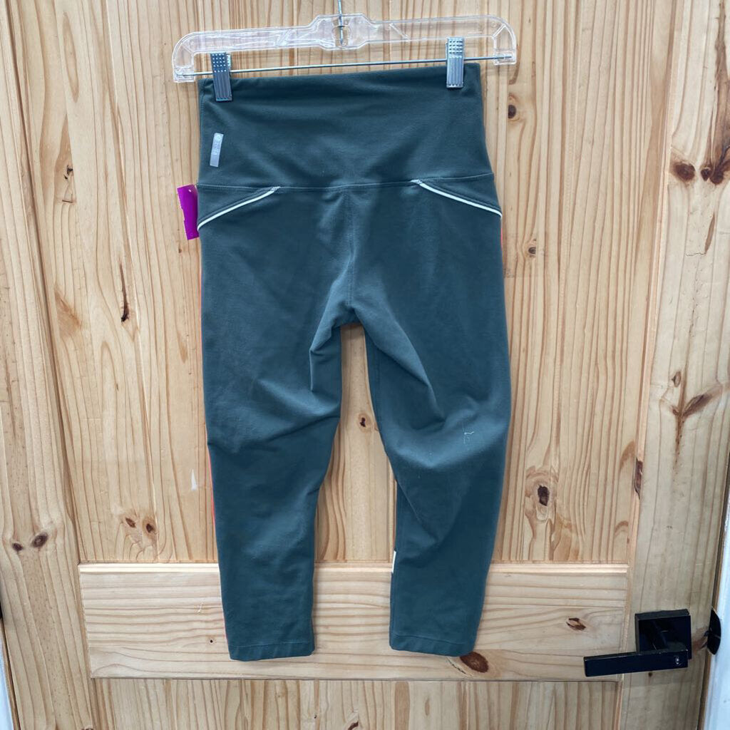 WOMENS ZELLA DK GREEN LEGGINGS XS