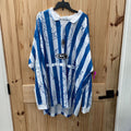 MENS NIKE INC LS BLUE/WHITE STRIPE LS SHIRT XL NWT