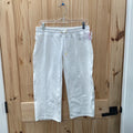 WOMENS BCBG WHITE SWEATPANTS L NWT
