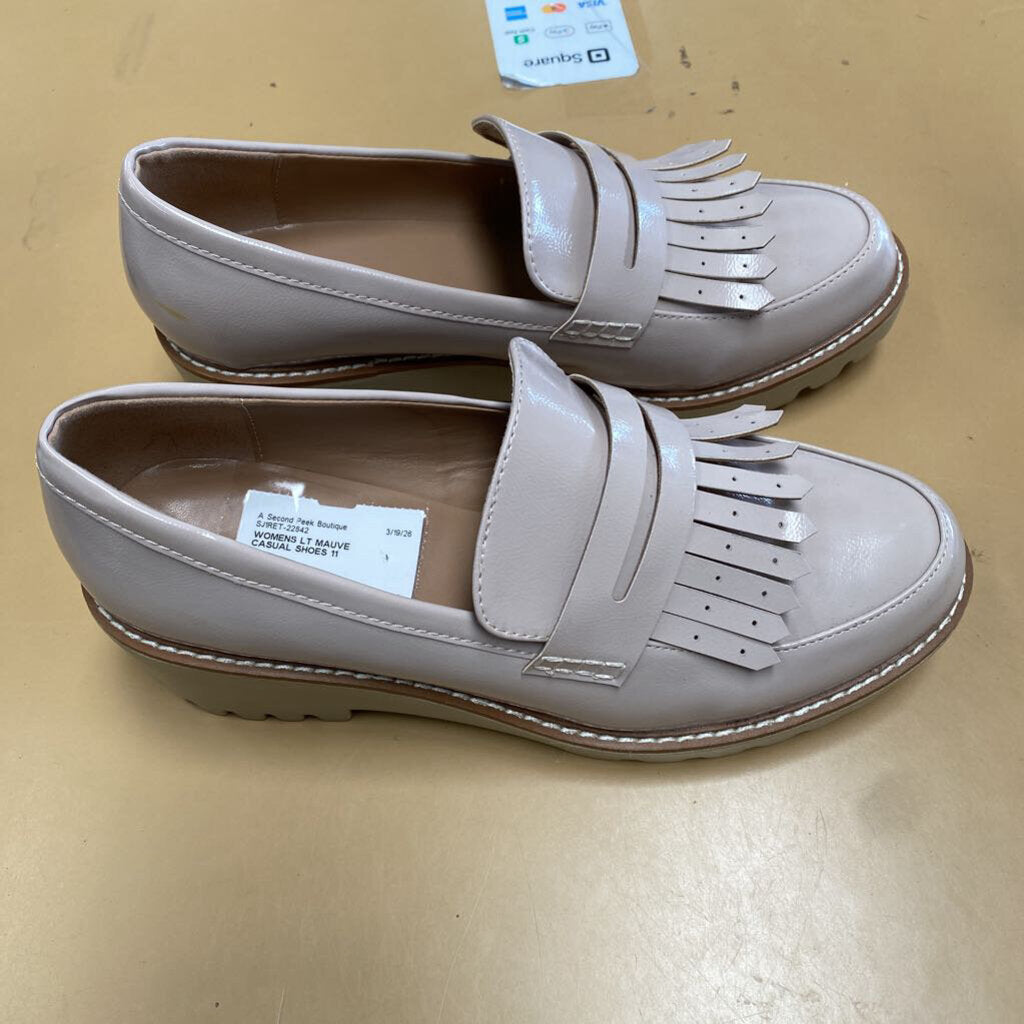 WOMENS LT MAUVE CASUAL SHOES 11