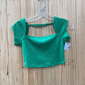 WOMENS RUSTTY DUSTTY GREEN TOP S