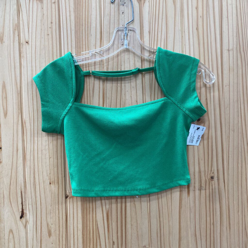 WOMENS RUSTTY DUSTTY GREEN TOP S