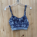 WOMENS AMERICAN EAGLE BLUE/WHITE FLORAL TOP S