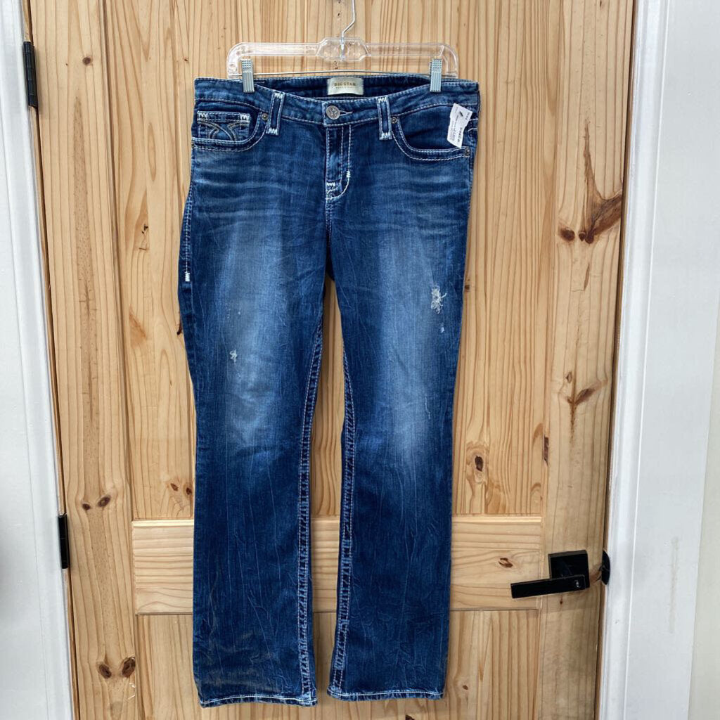 WOMENS BIG STAR DENIM JEANS 31 R