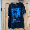 WOMENS WHITNEY HOUSTON BLK/BLUE SHIRT XL