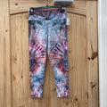 WOMENS EVOLUTION AND CREATION CAPRI LEGGINGS SKY BLUE/PURPLE/PINK M