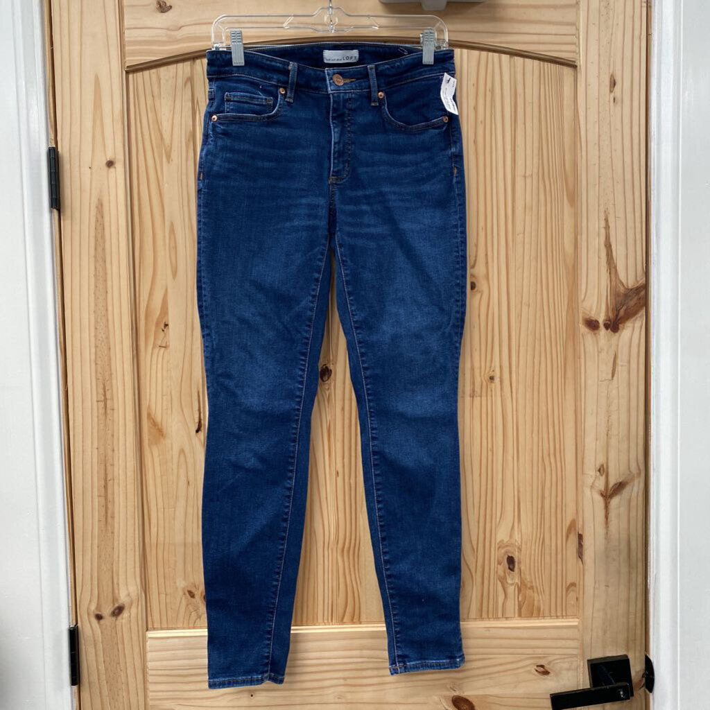 WOMENS THE LOFT DK DENIM JEANS 2