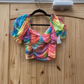 WOMENS PAINTED THREAD MULTI COLOR TOP S