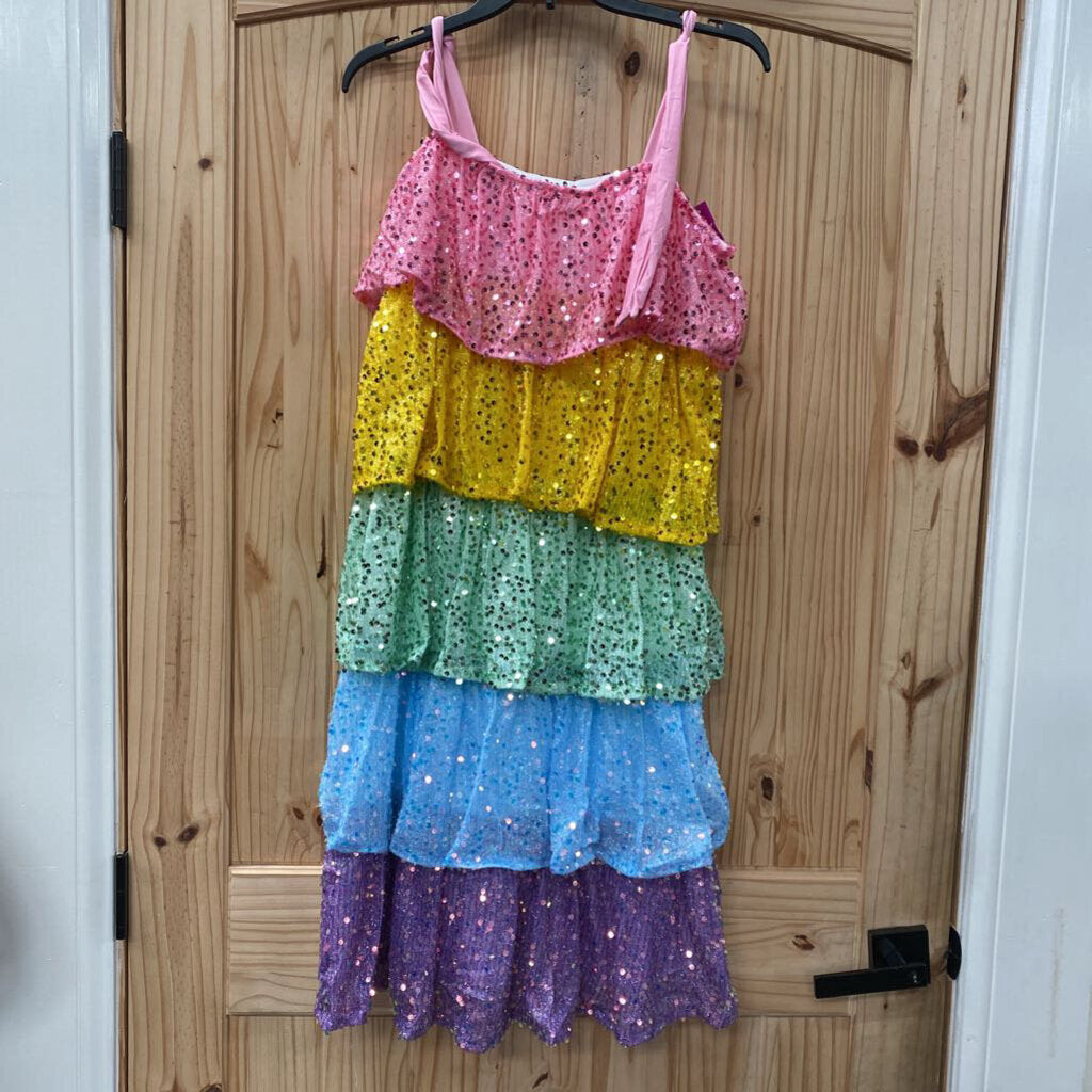 WOMENS MULTI COLOR SL DRESS S