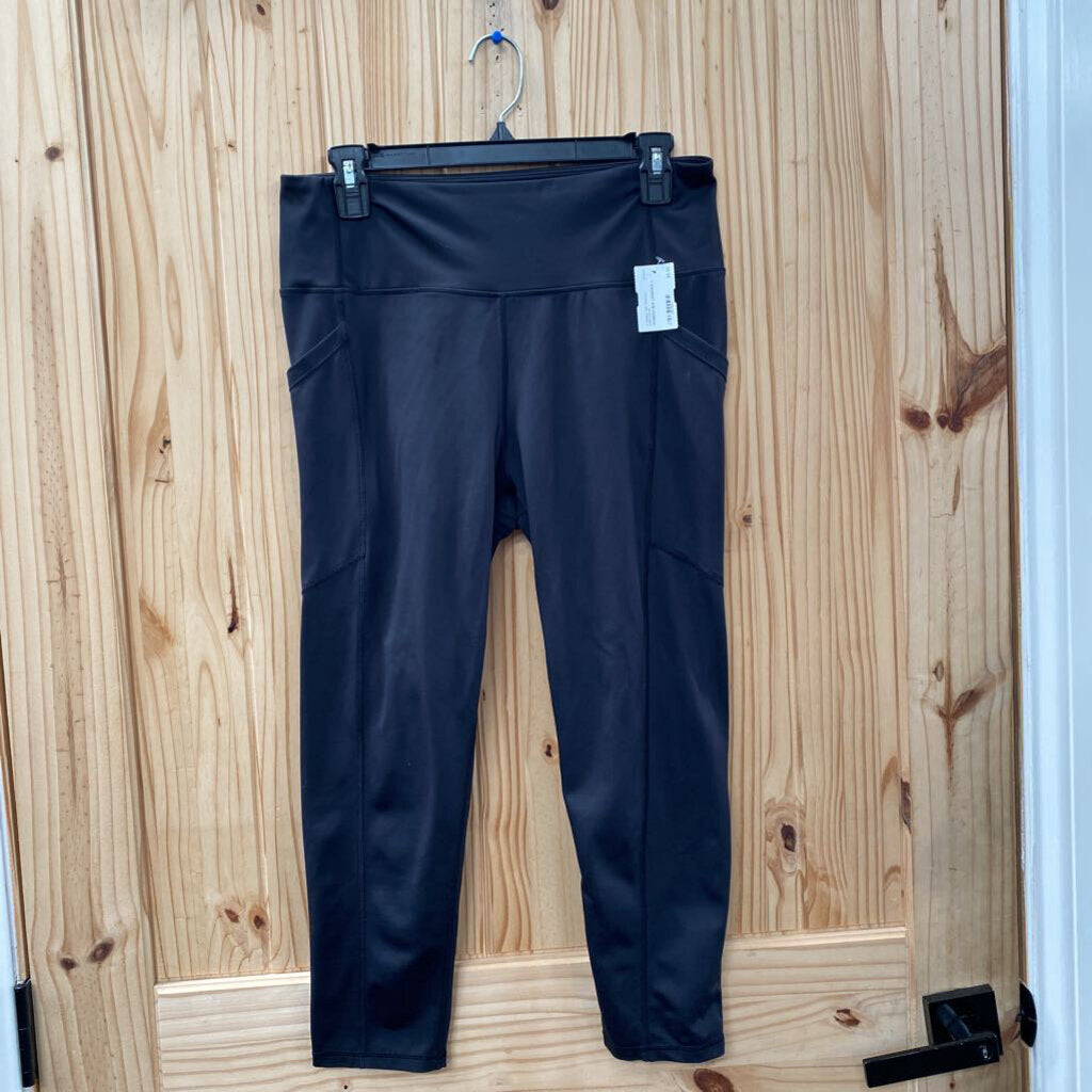 WOMENS BLK LEGGINGS L