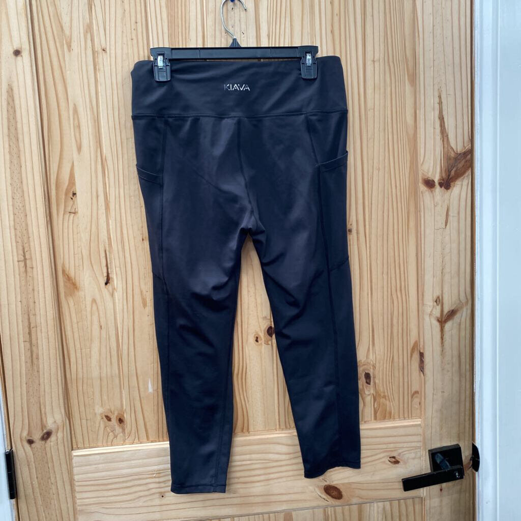 WOMENS BLK LEGGINGS L