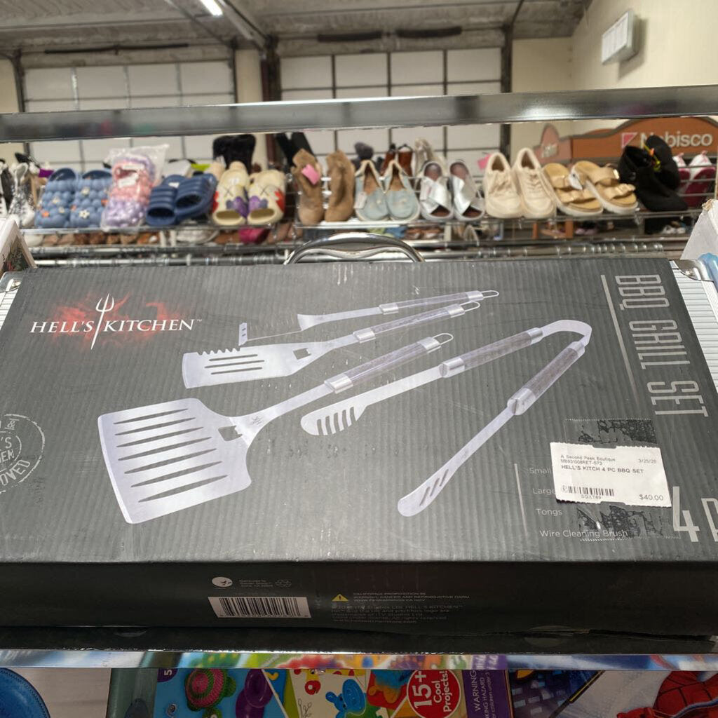 HELL'S KITCH 4 PC BBQ SET
