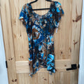 WOMENS AGENDA CASUAL TOP DK TEAL/BROWN/TAN L/XL