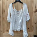 WOMENS CHAROLOTTE RUSSE WHITE CASUAL TOP M