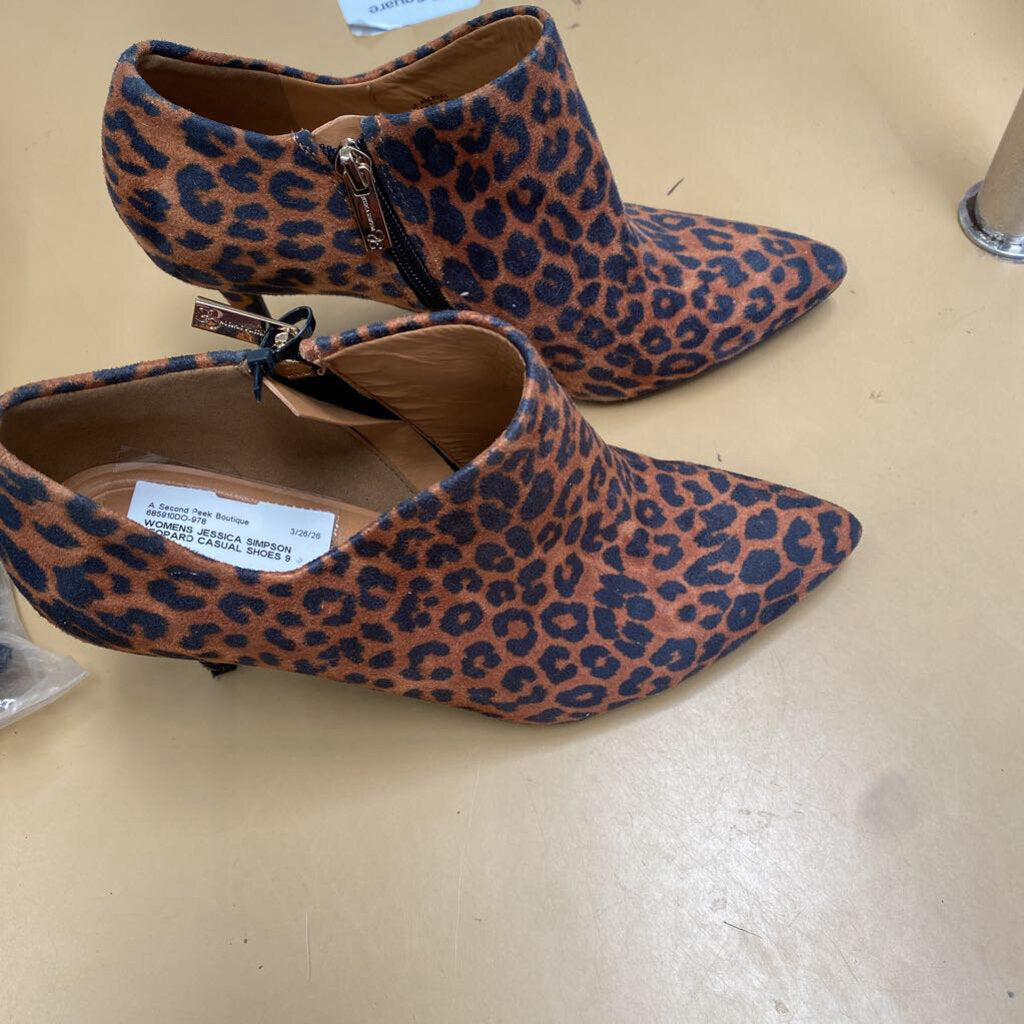 WOMENS JESSICA SIMPSON LEOPARD CASUAL SHOES 9
