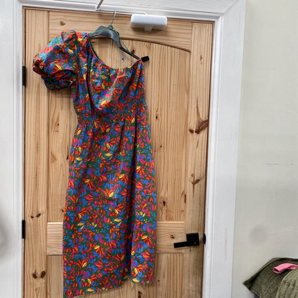 WOMENS SUGAR LIPS DRESS MULTI COLOR L NWT