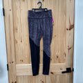 WOMENS LULULEMON BLK/WHITE LEGGINGS 6