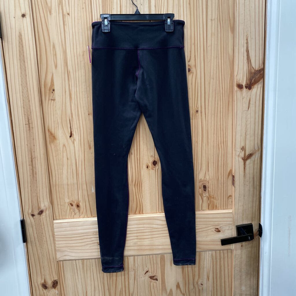 WOMENS LULULEMON PURPLE/BLK LEGGINGS 4