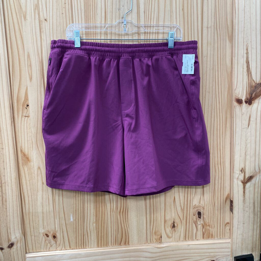 MENS VRST DK PURPLE SHORTS L NWT