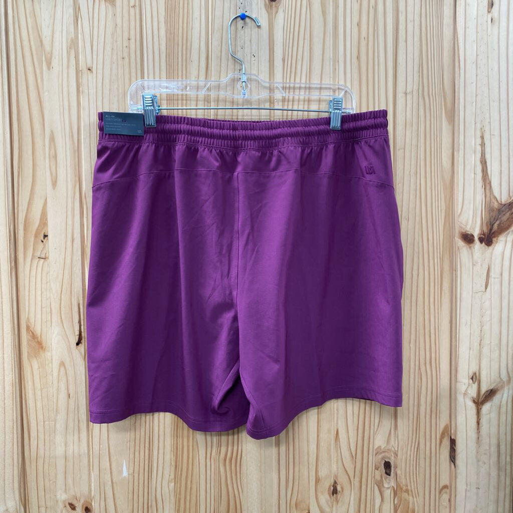 MENS VRST DK PURPLE SHORTS L NWT