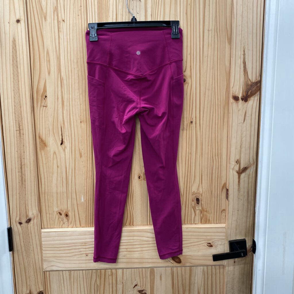 WOMENS ATHLETA DK FUSHIA LEGGINGS S