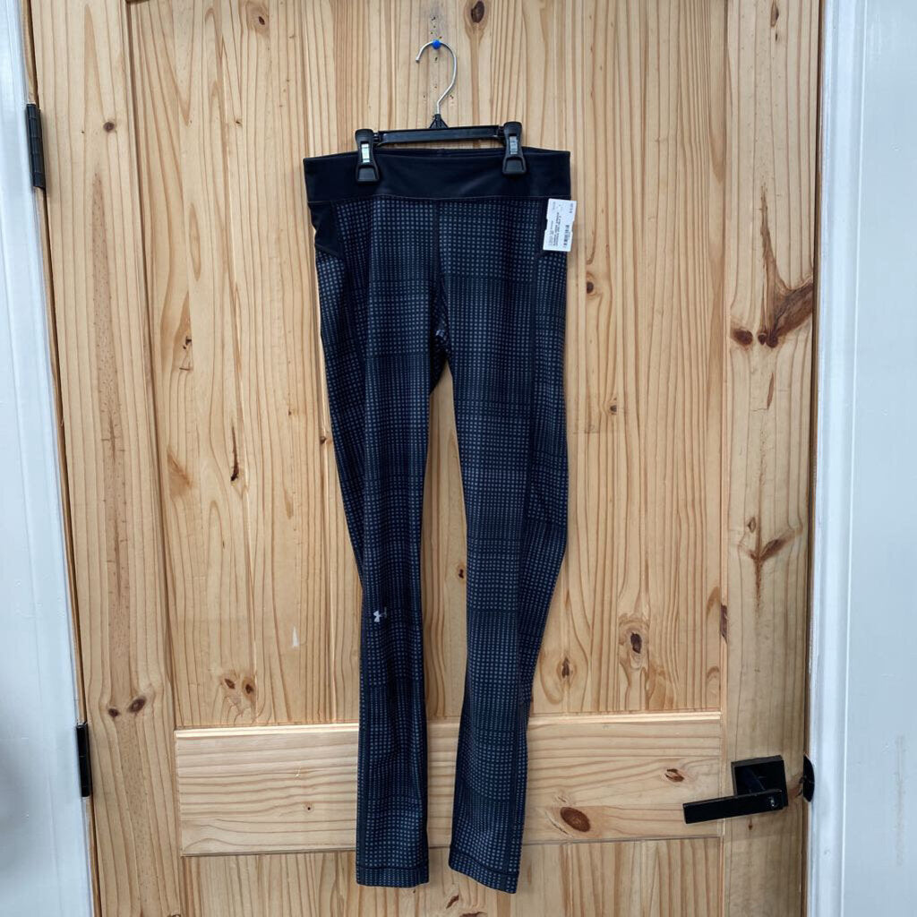 WOMENS UNDER ARMOUR LEGGINGS GREY/BLK S
