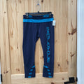 WOMENS LULULEMON NAVY BLUE/CYAN LEGGINGS W/SKULL HEAD 6