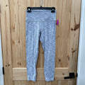 WOMENS LULULEMON LEGGINGS GREY/WHITE 8