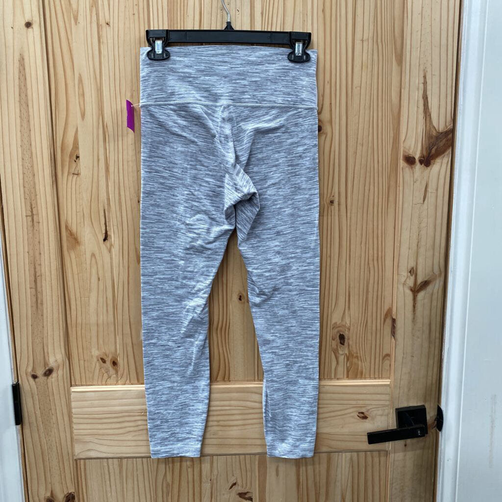 WOMENS LULULEMON LEGGINGS GREY/WHITE 8