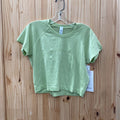 WOMENS LULULEMON LIME GREEN CROP TOP 12 NWT