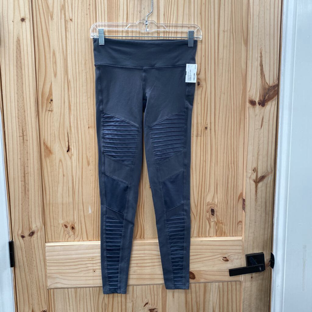 WOMENS ALO DK GREY LEGGINGS S