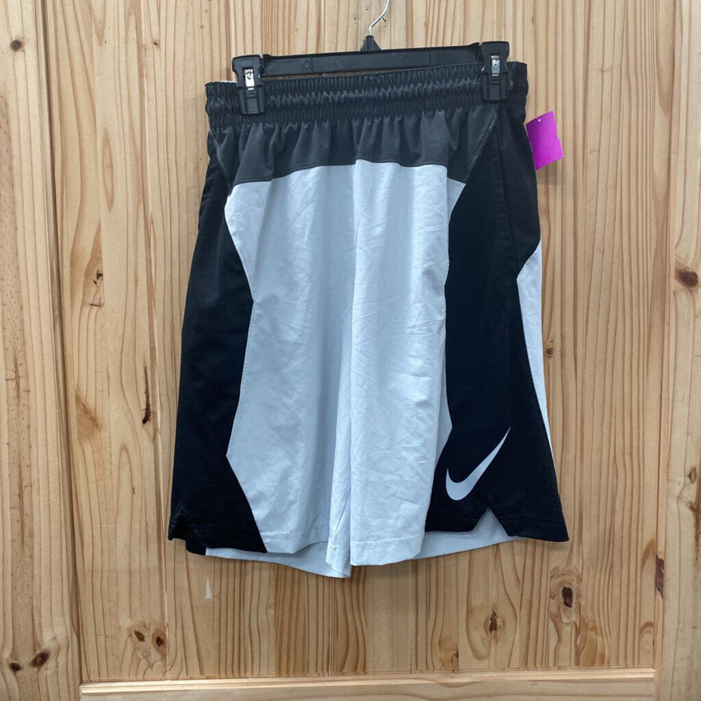 MENS NIKE SHORTS BLK/WHITE/DK GREY S